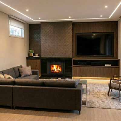 Calefator Bariloche de embutir com Dupla Combustão + Convecção + Gaveta de Cinza p/ aquecimento de até 100m² ou 200m³ versão 2024